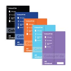 Colourhide Spiral Notebook A5 200 Page Assorted Colours