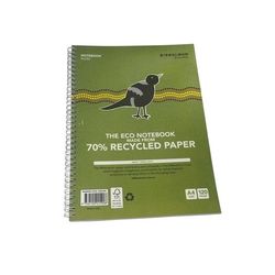 Bibbulmun Everyday A4 Wiro-Bound Notebook 120 page 70% Recycled Ruled Paper