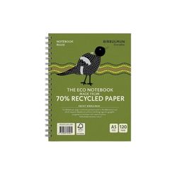 Bibbulmun Everyday A5 Wiro-Bound Notebook 120 Ruled Pages 70% Recycled Paper