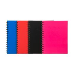 Spirax Notebook Spiral 512 A4 Hardcover Assorted Pack 4