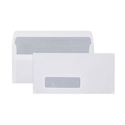 Cumberland Envelope DL Press Seal Secretive Window Face Box 500