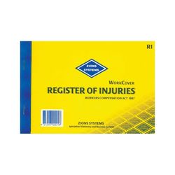 Zions Book Register Of Injuries NSW