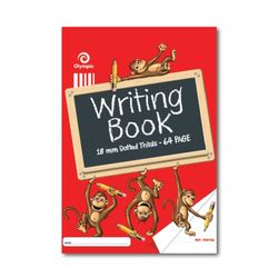 Olympic Writing Book Monkey 18mm Dotted Thirds 335x240mm 64 pages