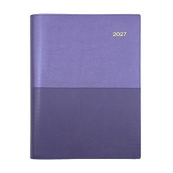 2027 Collins Vanessa Diary A4 Day to a Page 145 Purple