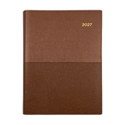 2027 Collins Vanessa Diary A4 Week to a View 345 Tan