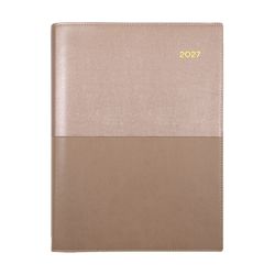 2027 Collins Vanessa Diary A4 Week to a View 345 Rose Gold