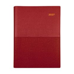 2027 Collins Vanessa Diary A5 Day to a Page 185 Red
