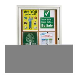 Quartet Enclosed Board Cork 600X900mm 1 Door