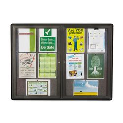 Quartet Enclosed Board Fabric 900X1200mm 2 Door