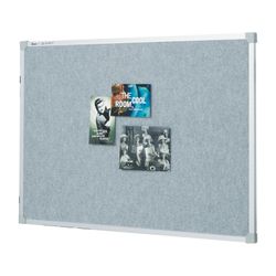 Quartet Penrite Bulletin Board Fabric 1200x1800mm Silver