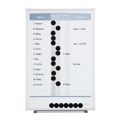 Quartet Planner Board Matrix In/Out 280x410mm