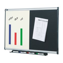 Quartet Prestige Combo Board Aluminium Frame Foam 600x900mm