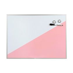 Quartet Geo Whiteboard Magnetic 430x580mm Pink/White