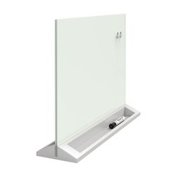Quartet Glass Board Desktop Panel Magnetic 585x440mm