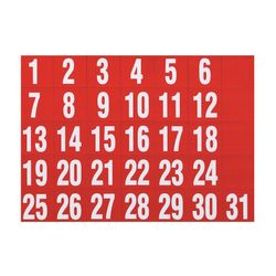 Quartet Magnet Organise Dates Red Pack 31
