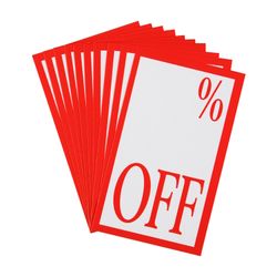Quikstik Display Tickets % Off 75x125mm Pack 120