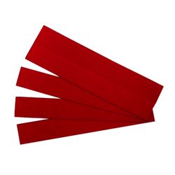 Quartet Magnet Strips 22x150mm Red Pack 25