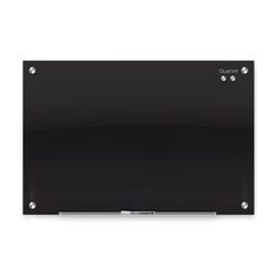 Quartet Infinity Glass Board 450x600mm Black Magnetic