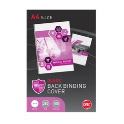 Gbc Gloss Binding Covers A4 250gsm White Box 100