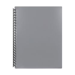 Marbig Display Book A4 Refillable 20 Pocket Grey