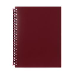 Marbig Display Book A4 Refillable 20 Pocket Maroon