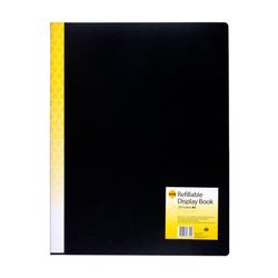 Marbig Refillable Display Book A3 20 Pockets Black