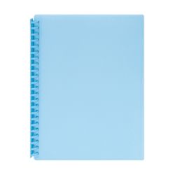 Marbig Display Book Refillable 20 Pocket Insert Cover Blue Pack 12