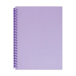 Marbig Display Book Refillable 20 Pocket Insert Cover Purple Pack 12