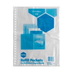 Marbig Display Book Refills A4 Pack 10