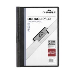 Durable Duraclip 30 Document File A4 30 Sheet Cap Black