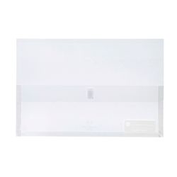 Marbig Polypick Document Wallet Foolscap Clear - Sold Each (12 per pack)