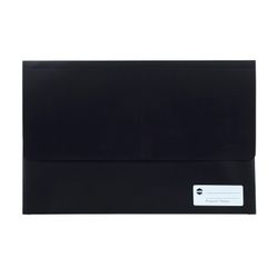 Marbig Polypick Document Wallet Foolscap Black - Sold Each (12 per pack)