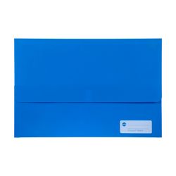 Marbig Polypick Document Wallet Foolscap Blue - Sold Each (12 per pack)