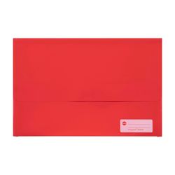 Marbig Polypick Document Wallet Foolscap Red - Sold Each (12 per pack)