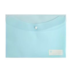 Marbig Doculope Document Wallet A4 Pastel Blue - Sold Each (10 per pack)
