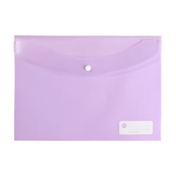 Marbig Doculope Document Wallet A4 Pastel Purple - Sold Each (10 per pack)