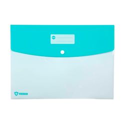 Marbig Professional Doculope Document Wallet A4 Antimicrobial Blue/White - Sold Each (10 per pack)