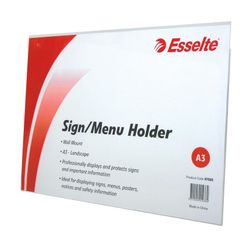 Esselte Sign/Menu Holder Wall L/S A3