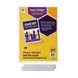 Marbig Document Protector Pvc A4 Wall Mountable