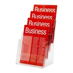 Esselte Brochure Holder Free Standing A4 4 Tier