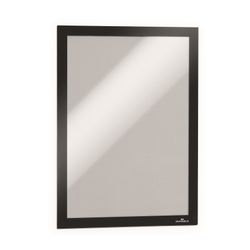 Durable Duraframe Self Adhesive Sign Holders A4 Black Pack 2