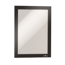 Durable Duraframe Self Adhesive Sign Holders A5 Black Pack 2
