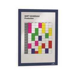 Durable Sign Holders Duraframe A4 Self-Adhesive Dark Blue
