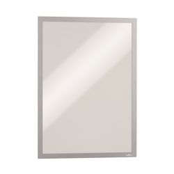 Durable Sign Holders Duraframe A3 Magnetic Silver Pk5