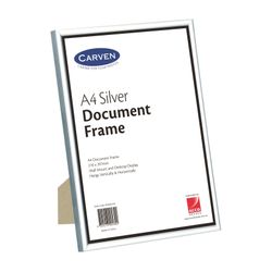 Carven Document Frame Silver A4