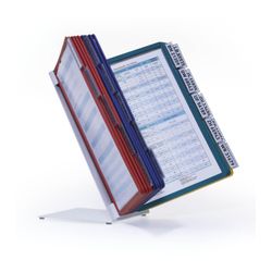 Durable Vario Table 10 A4 Display System With 20 Assorted Panels