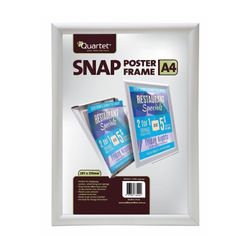 Quartet Instant Poster Snap Frame A4 25mm Silver