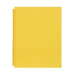 Marbig Display Book A4 Refillable 20 Pocket Yellow