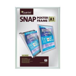 Quartet Instant Poster Snap Frame A1 25mm Silver
