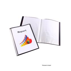 Bantex Display Book Fixed A4 20 Pocket Insert Cover Blue